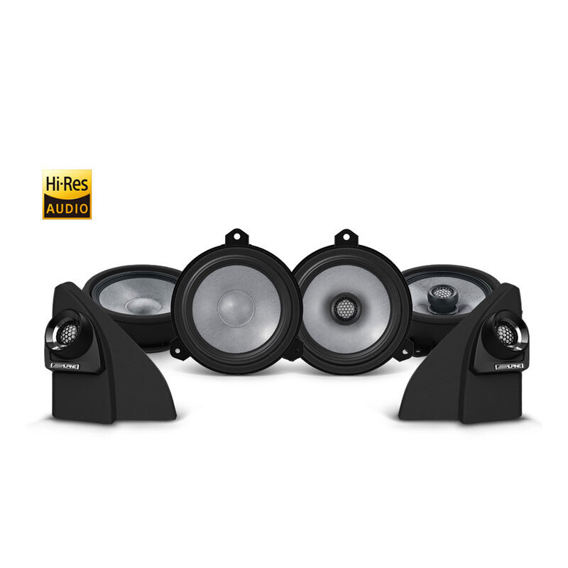 Alpine R-Series Front & Rear Speaker Upgrade Kit To Suit Toyota Hilux 06/20 >