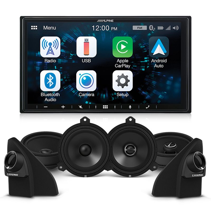 Alpine ILX-W650E & Speakers HL20-S65 S-Series Front and Rear Premium To Suit Toyota Hilux AN130 (Build 06/20 > Onwards)