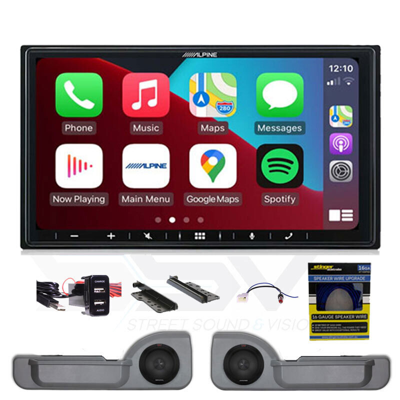 Car Audio Pack To Suit 79 Series Land Cruiser  | Head Unit, S Type Speakers, Door pods & Install Accessories