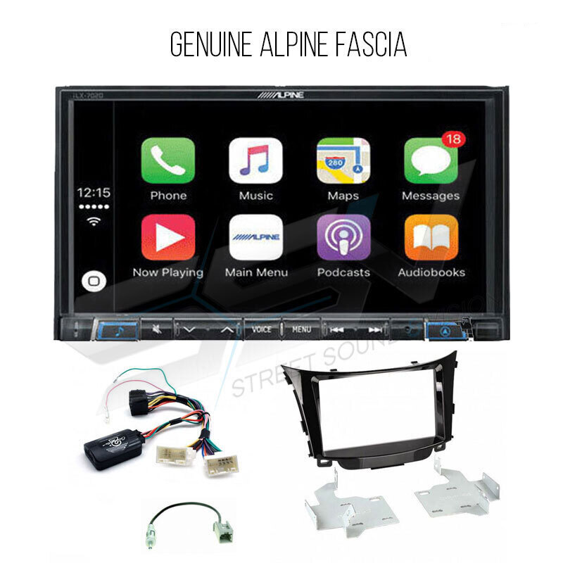 Alpine ILX-702D kit to suit Hyundai i30 2012-2016 GD, GD2  | GENUINE ALPINE FASCIA