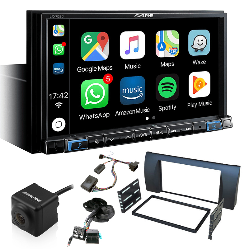 Alpine ILX702D Apple Carplay and Android Auto Car Audio Pack to suit BMW E53 2000-2006 
