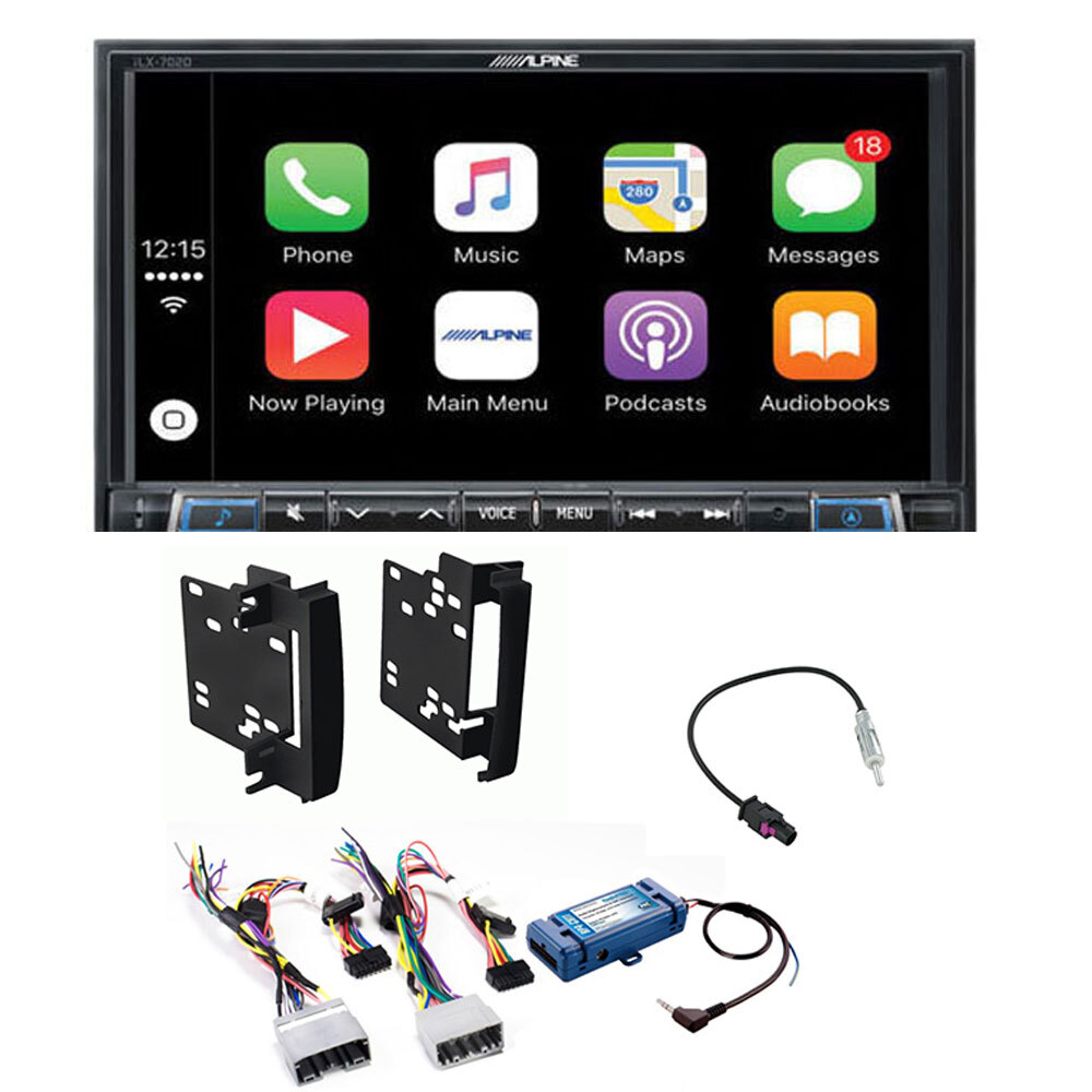 Alpine ILX-702D Apple CarPlay / Android Auto 7 inch DAB+ Receiver to suit Jeep Compass 09-17 (MK)