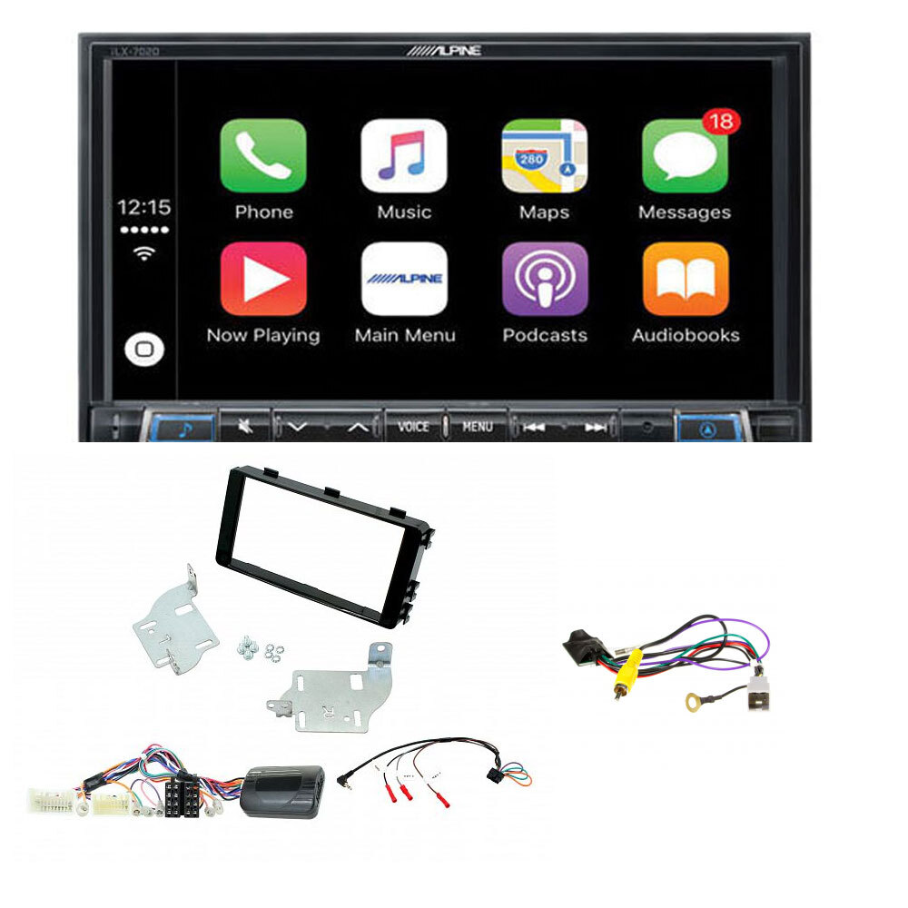 Alpine ILX-702D Complete fitting kit to suit Mitsubishi Outlander 2013+ Apple CarPlay / Android Auto 7 inch DAB+ Receiver