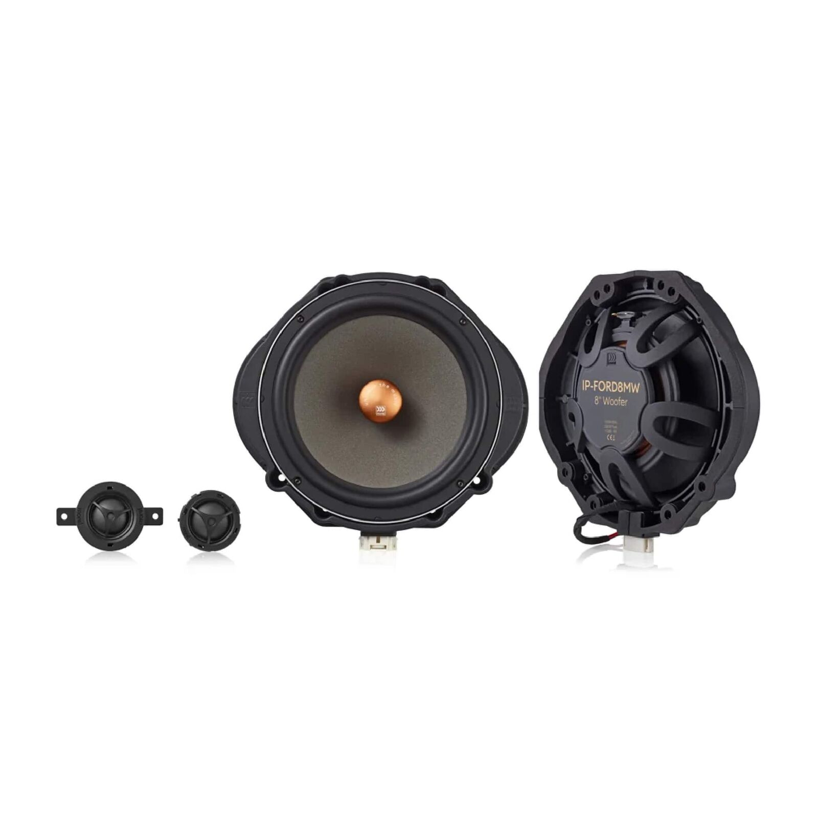 Morel IP-FOR82 8" DirectFit 2-Way Component Speakers To Suit Ford