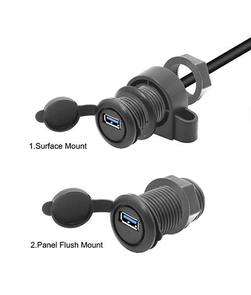 InstallPRO IPUSB-6 Single USB Flush Mount Extension (1.8m / 6ft)