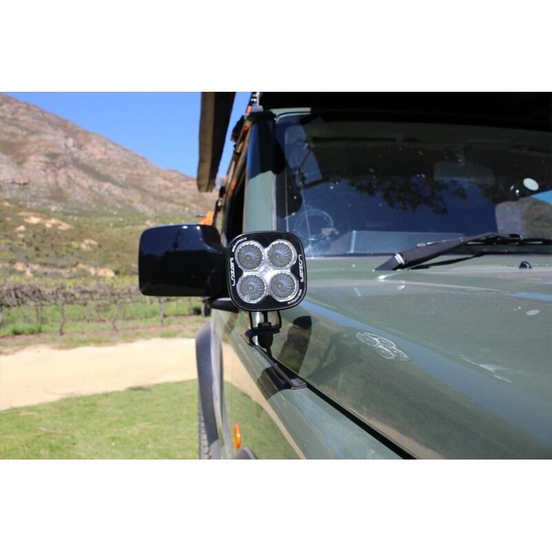 Alu-Cab To Suit Jimny Bonnet Light Brackets JIM-A-BON-LGHT-BKT