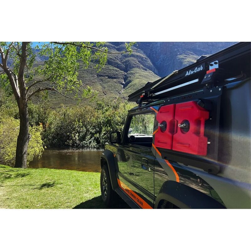 Alu-Cab To Suit Jimny Jerry Cans 10L / Red (Fuel) JIM-A-JCF-10L