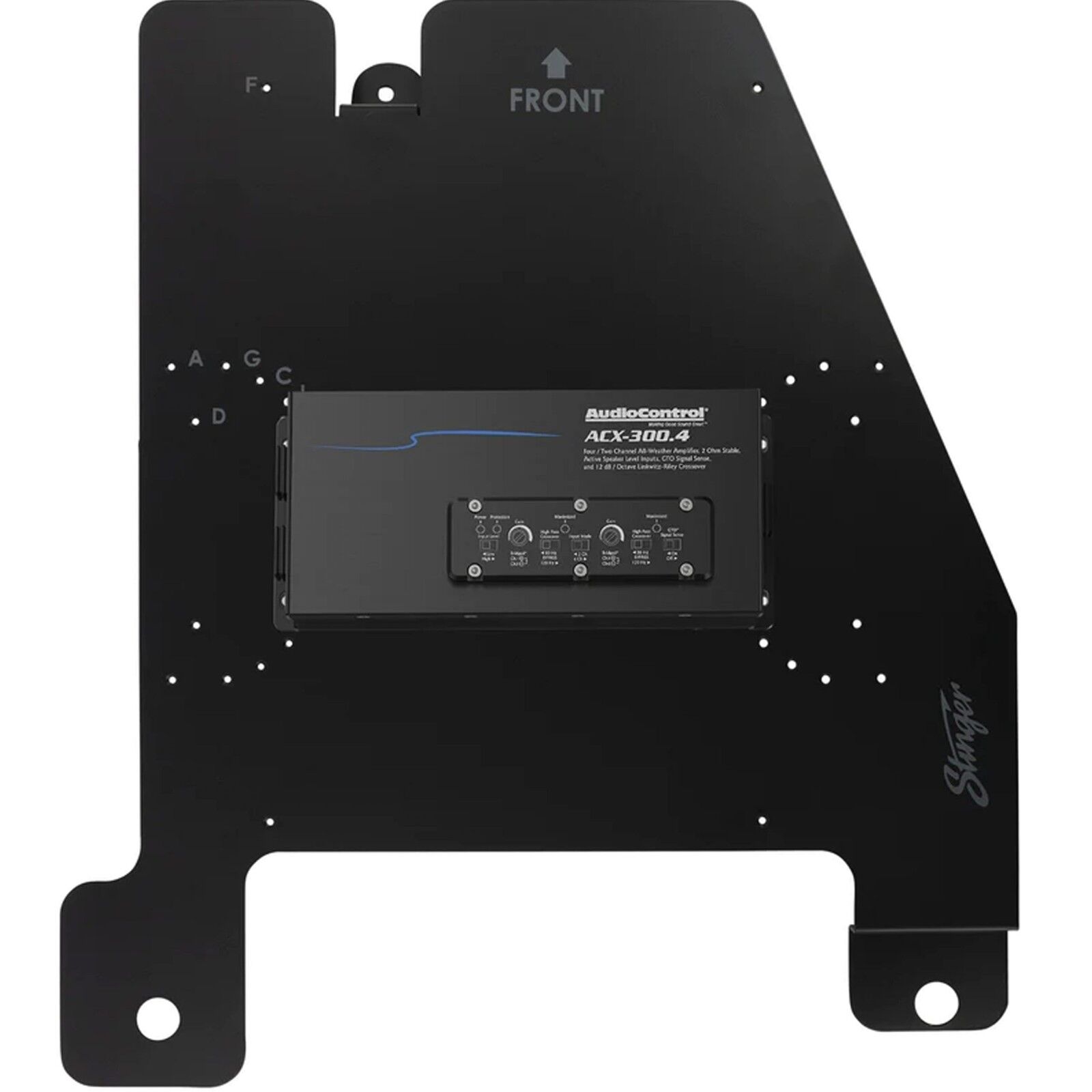 PAC JKUAMPBRKTD Under Seat Amplifier Bracket - Driver Side To Suit Jeep Wrangler JKU (4 Door) 2007-2018
