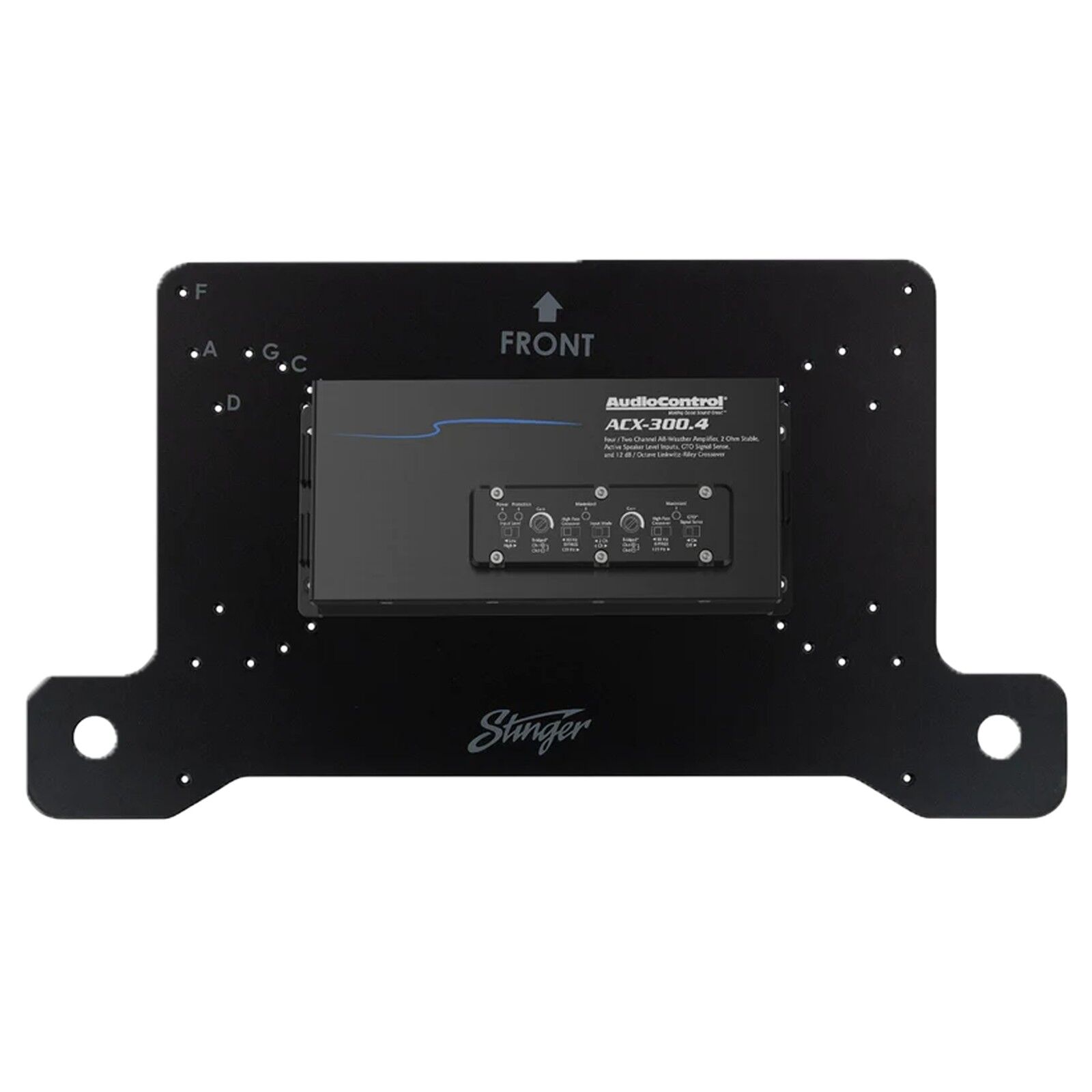 PAC JLUAMPBRKTD Under Seat Amplifier Bracket - Driver Side To Suit Jeep Wrangler JLU (4 Door) 2018-2022
