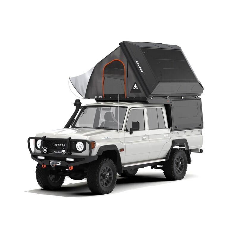 Alu-Cab To Suit Toyota Landcruiser 79 Dual Cab ModCAP System With Windows / ModCAP Family 4 Sleeper KMC-TL79-DC-F-W