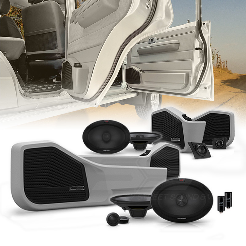 Alpine LC70-R69P Door Pods & Speakers Kit To Suit Land Cruiser 79 Series Dual Cab | R Series Speakers