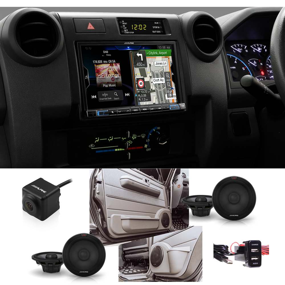 Alpine LC70-X208AU 8" Audio Kit To Suit Toyota Land Cruiser Dual Cab GXL 2009+