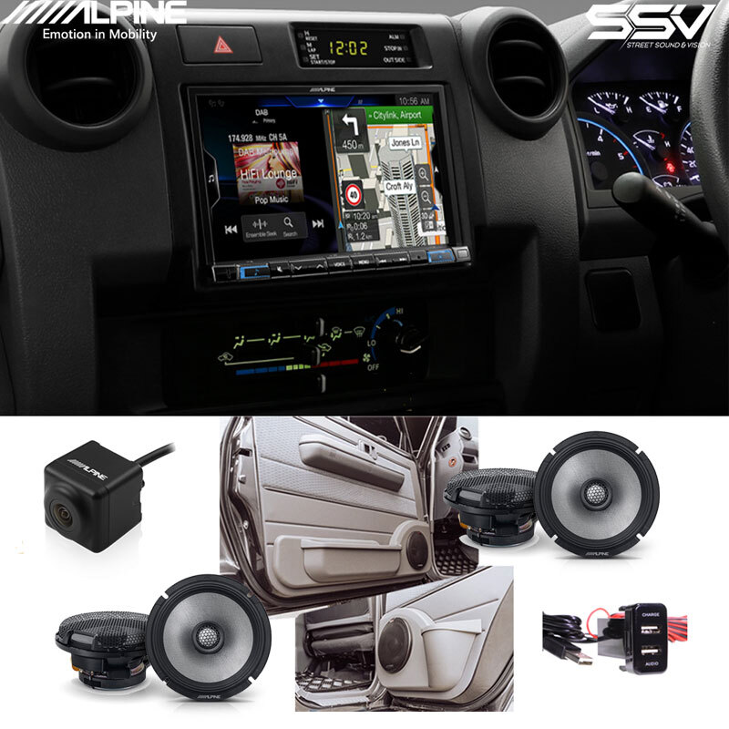 Alpine LC70-X308AU 8" Audio Kit To Suit Toyota Land Cruiser Dual Cab GXL 2009+