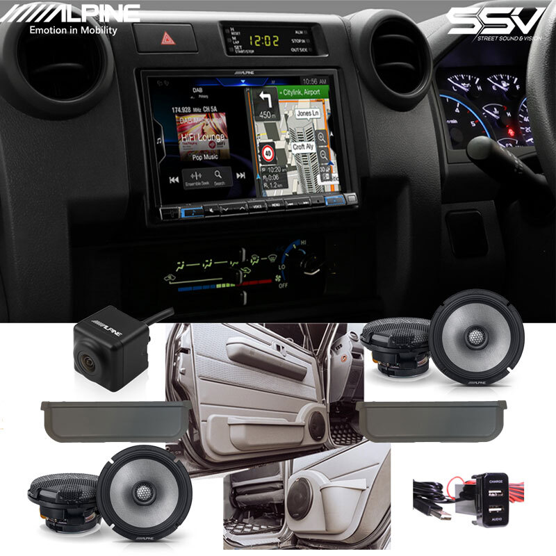 Alpine LC70-X308AU 8" Audio Kit To Suit Toyota Land Cruiser Dual Cab Work-Mate 2009+