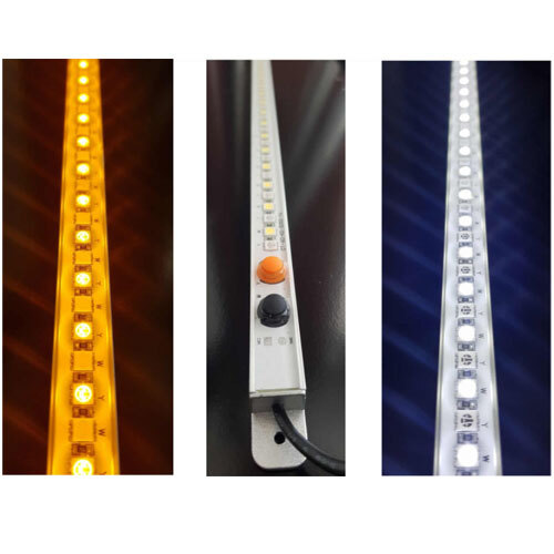 Rigid Waterproof LED Strip Light White/Amber 535mm	