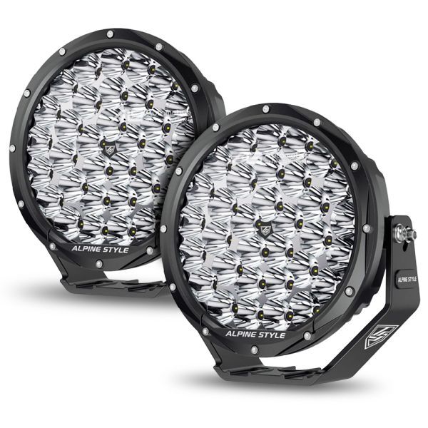 Alpine Expedition Ultra Pair 9-Inch High Output LED Spotlight LXR-UX9