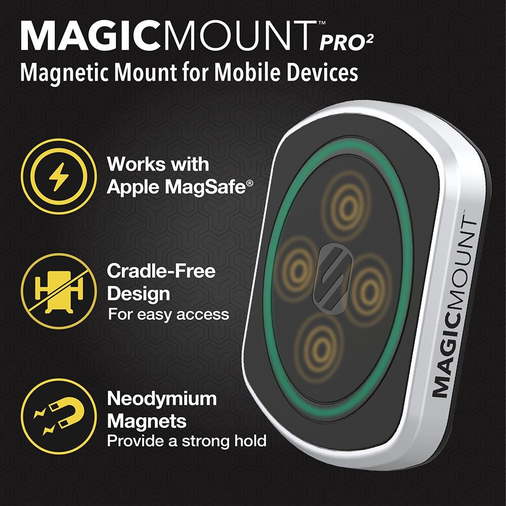 Scosche MP2DVM-SP1 MagicMount Pro2 Dash/Vent Magnetic Phone Mount