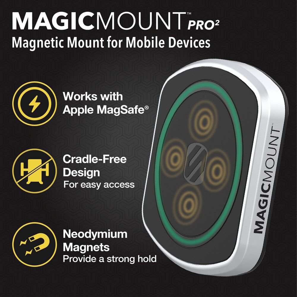 Scosche MP2ODVM-XTSP MagicMount Pro2 4-in-1 Dash/Vent Magnetic Phone Mount