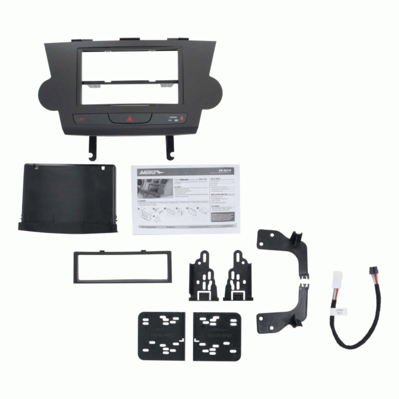 Metra MT99-8274B Single/Double DIN Fascia Kit (With Factory Navigation) To Suit Toyota Kluger 2007-2013
