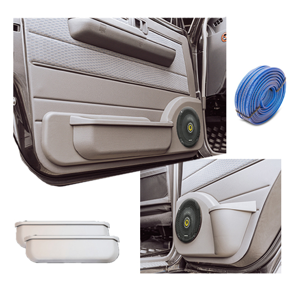 Door Pods Audio Pack To Suit 70 Series Dual Cab Land Cruiser With 6.5" kicker Speakers
