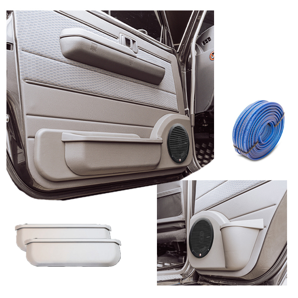 Door Pods Audio Pack To Suit 70 Series Dual Cab Land Cruiser With 6.75" 3-Way Full-Range Speakers