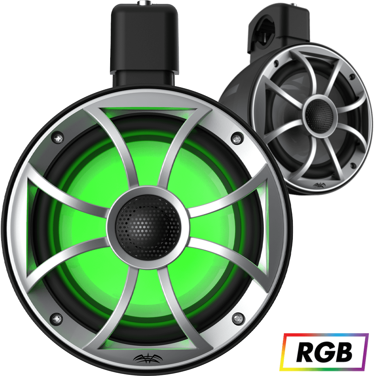 RECON 6 POD-B | Wet Sounds 6.5 Inch Coaxial Tower Speaker For Tube Diameter Up To 2" Or Surface Mount