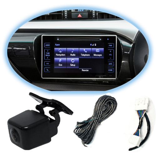 Factory Head Unit Reverse Camera Kit To Suit Toyota Hilux 2015 - 2020 Early | Plug & Play