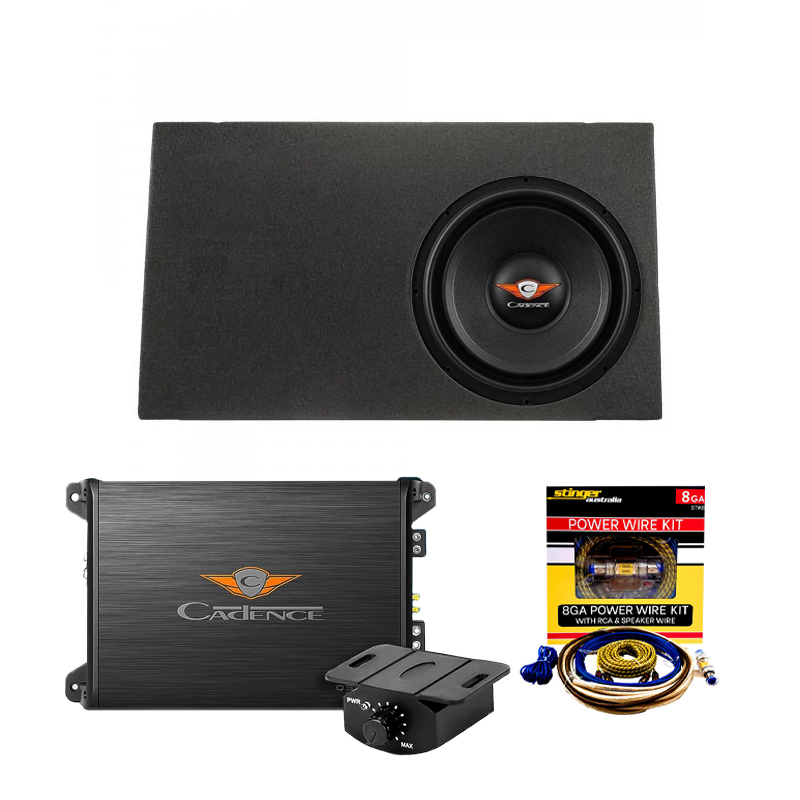 Car Audio Subwoofer and Amplifier Package To Suit Volkswagen Amarok Dual Cab 2011 on Wards