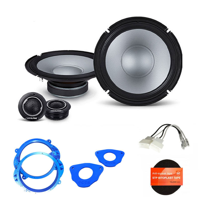 Alpine S2-S80C 8" Speakers & fitting Accessories to suit D-MAX & Mazda BT-50 ‘19+