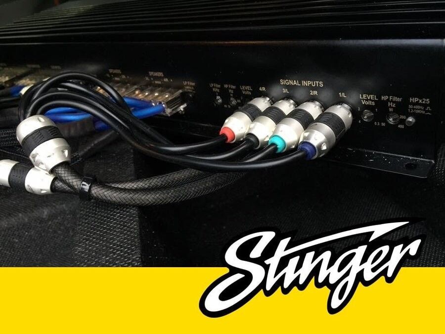 Stinger SI8417 8000 Series 4 Channel RCA Interconnect 17ft (5.2m)