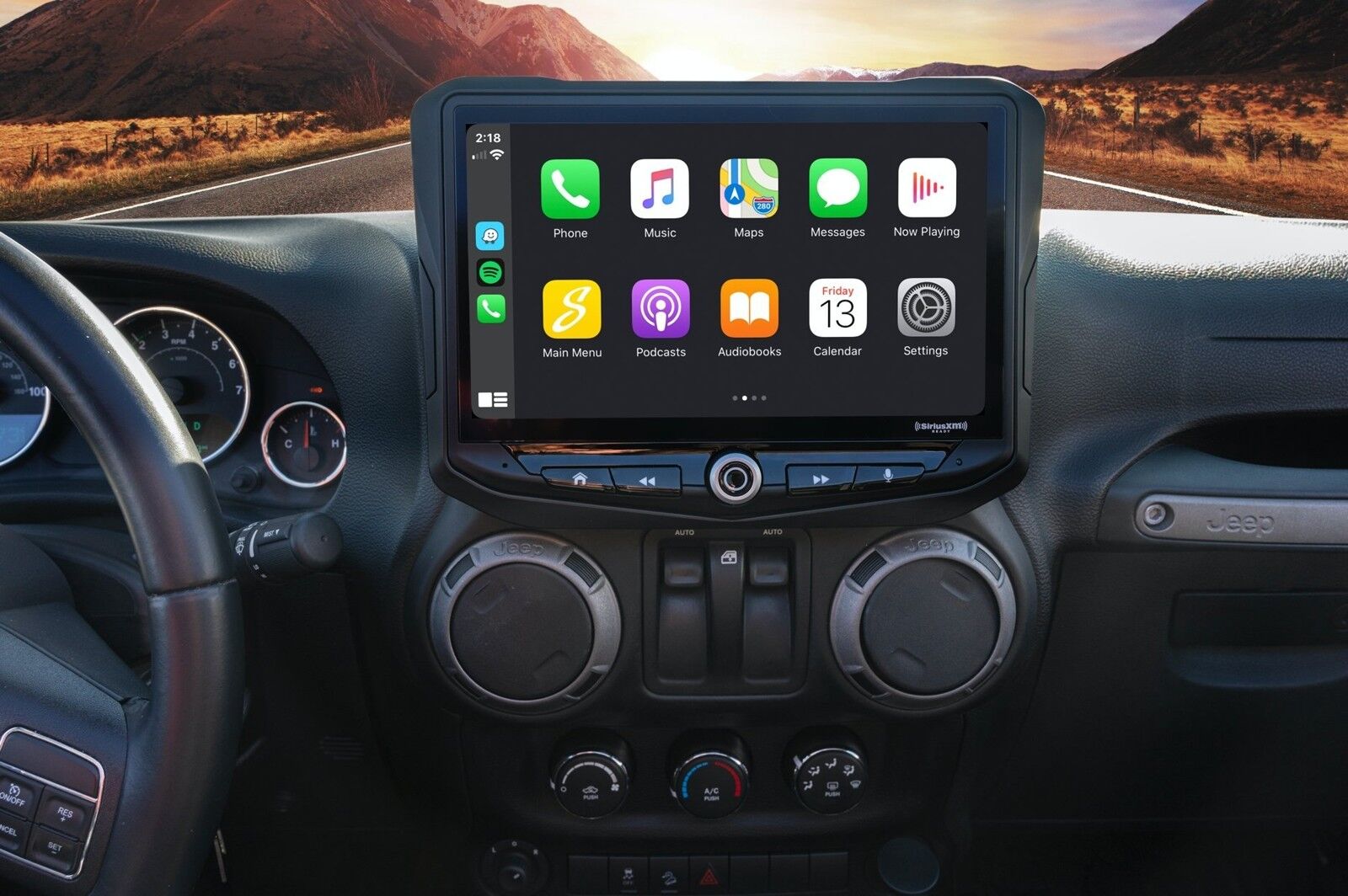 Stinger SR-JK11H HEIGH10 Radio Replacement Kit To Suit Jeep Wrangler JK 2011-2018