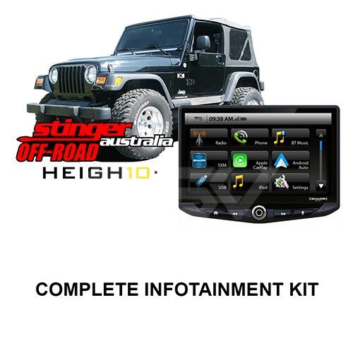 Stinger HEIGH10 Infotainment Kit To Suit JEEP Wrangler TJ 03-07