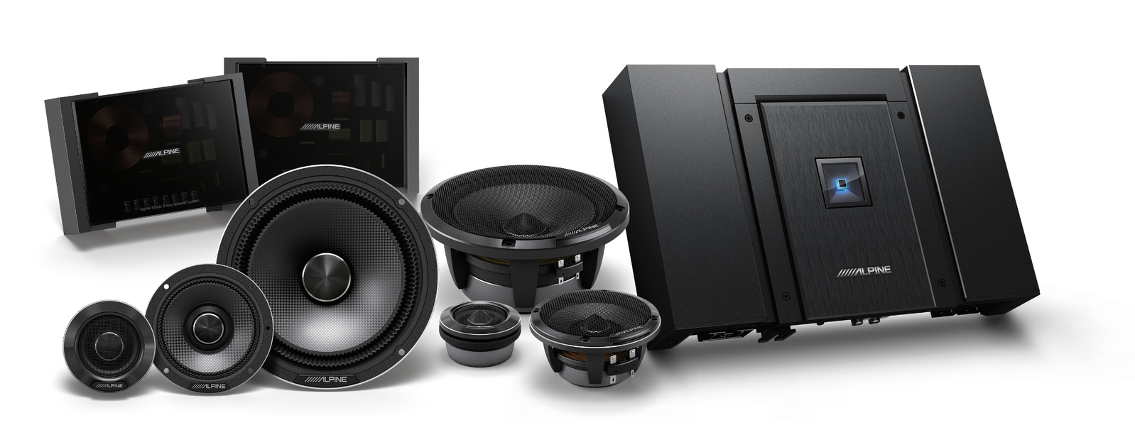 Ultimate Hi-Res Audio Upgrade: Alpine Status 3-Way Slim-Fit Component System & 4-Channel Amplifier