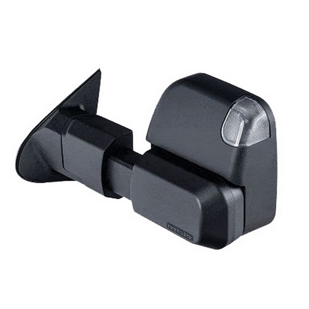 MSA 4x4 TM1154 Towing Mirrors fits Mitsubishi Triton 2015-02/2024 Black Electric Heated BSM Indicators Powerfold