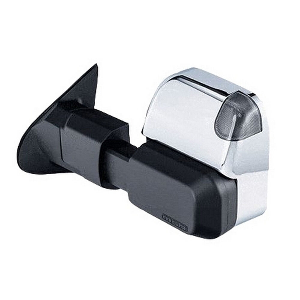 MSA 4x4 TM1251 Towing Mirrors fits Mitsubishi Pajero Sport 2015-On Chrome Electric Indicators Powerfold Both Wires