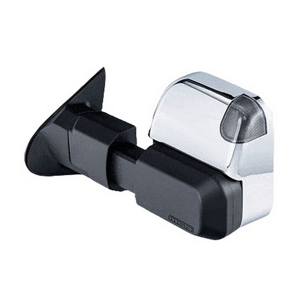 MSA 4x4 TM1653 Towing Mirrors fits Mazda BT50 2020-On Chrome Electric Indicators Blind Spot Monitoring Powerfold