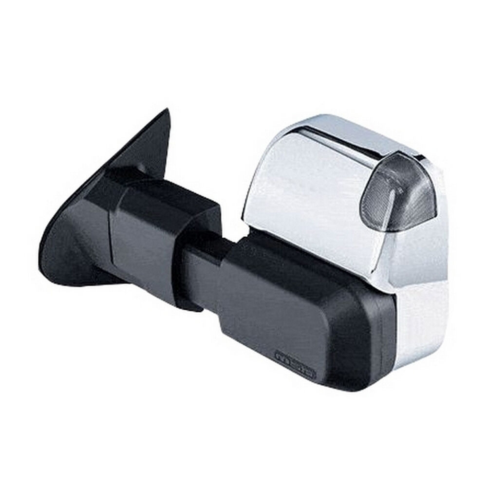 MSA 4x4 TM1851 Towing Mirrors To Suit Ford Everest 2012-May 2022 Chrome Electric Indicators Powerfold