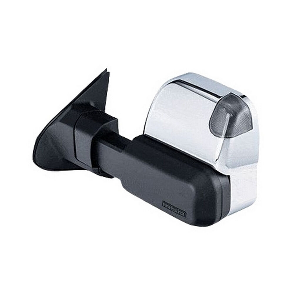 MSA 4x4 TM2005 Towing Mirrors To Suit Mitsubishi Pajero 10/06-On Chrome Electric Heat Indicators