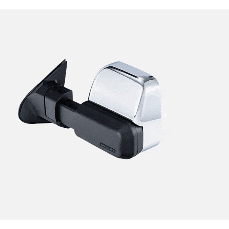 MSA 4x4 TM801 Towing Mirrors fits Isuzu D-MAX (2012-09/2020-Current) & Holden Colorado (2012-2021) Chrome, Manual NON Power Fold
