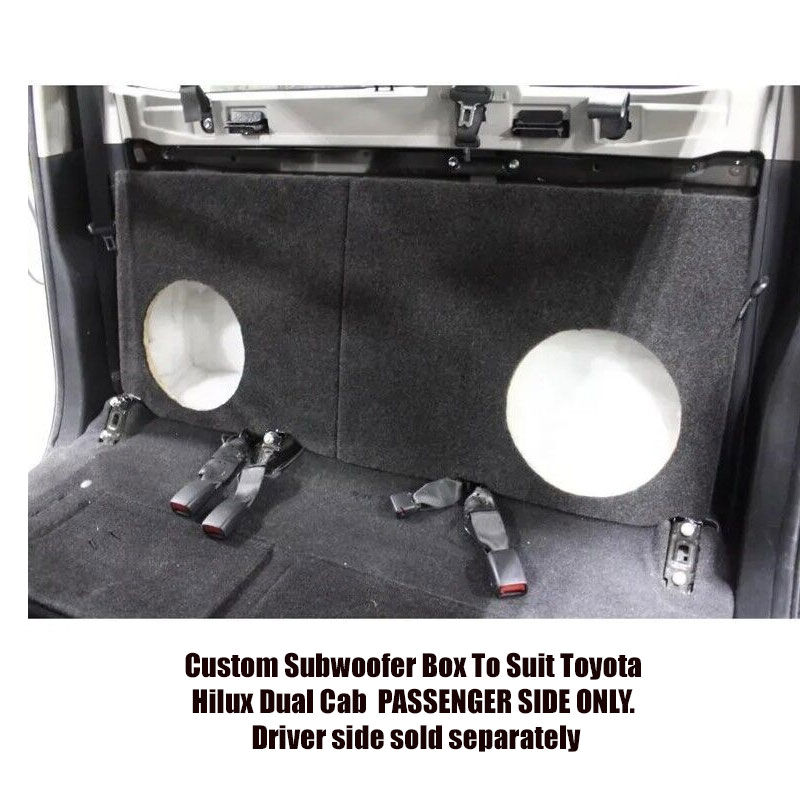 Soundwaves Custom Subwoofer Box To Suit Toyota Hilux Dual Cab 2014–2021 12″ Subwoofer Box