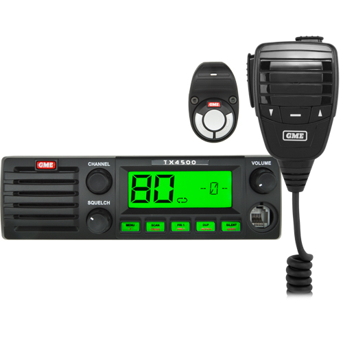 GME TX4500WS 5 Watt DIN Mount UHF CB Radio with Wireless PTT & ScanSuite™