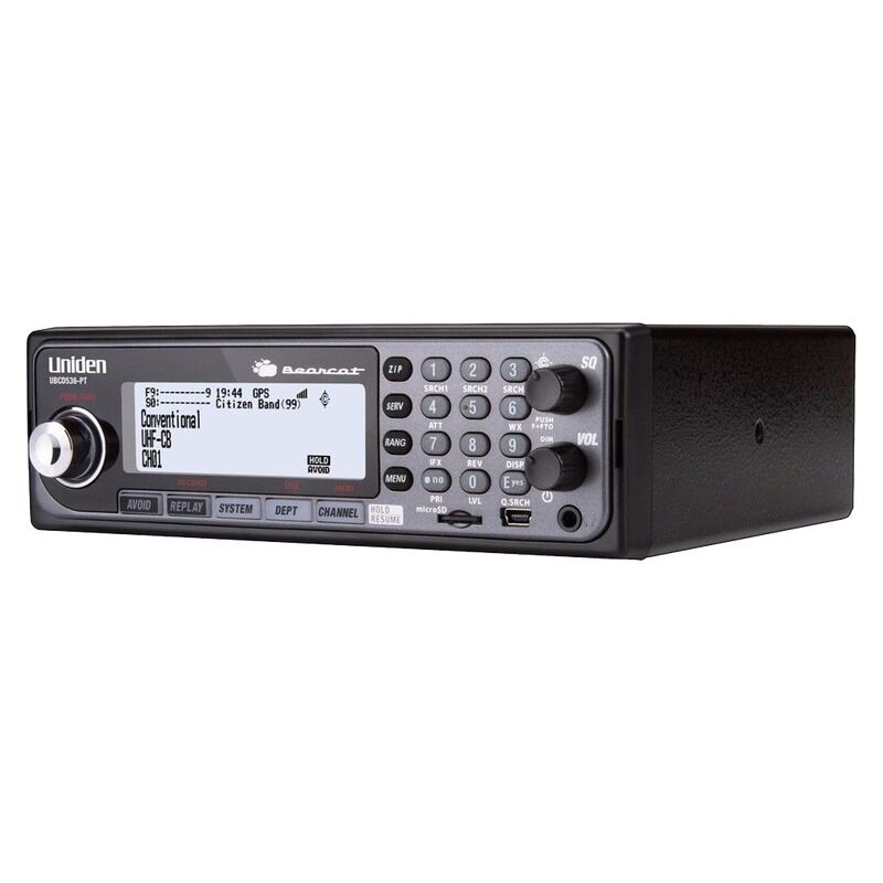 Uniden UBCD536-PT Digital Base/Mobile Scanner - CFA & DELWP Pre-Programmed, APCO P25 Phase 1 & 2