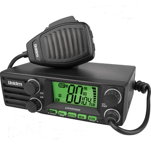 Uniden UH5050 DIN Size UHF CB Mobile with AT880 Twin Antenna