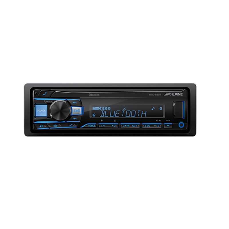Alpine UTE-83ABT  Single-DIN Bluetooth® Digital Media Receiver with 4V Pre-Outs