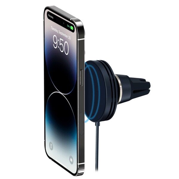 iOttie VLXWCG211BL Velox Mini Magnetic Wireless Charging Air Vent Mount