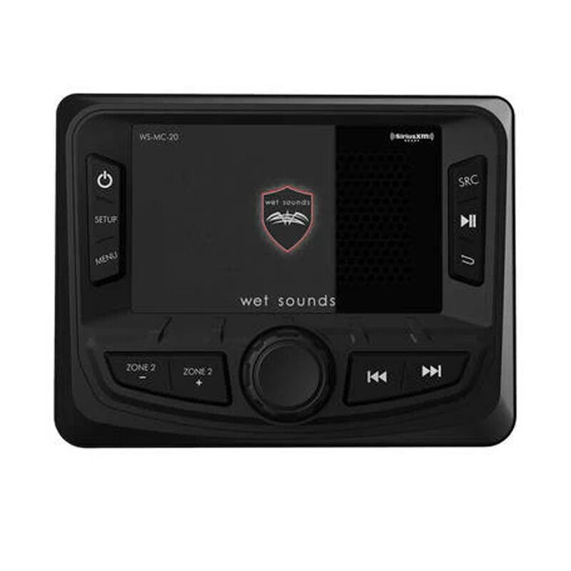 Wetsounds WS-MC-20 Compact 2-Zone Media Receiver Source Unit With SiriusXM-Ready® And NMEA 2000 Connectivity