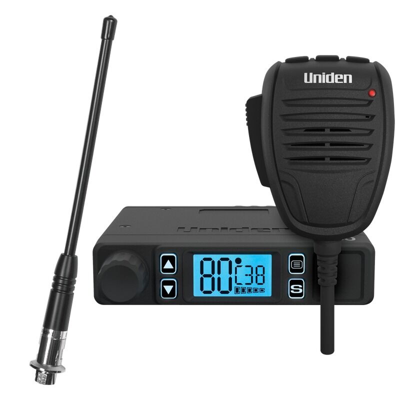 Uniden X80 BUNDLE - X80 Compact UHF CB Radio + AT380 Flexible Antenna