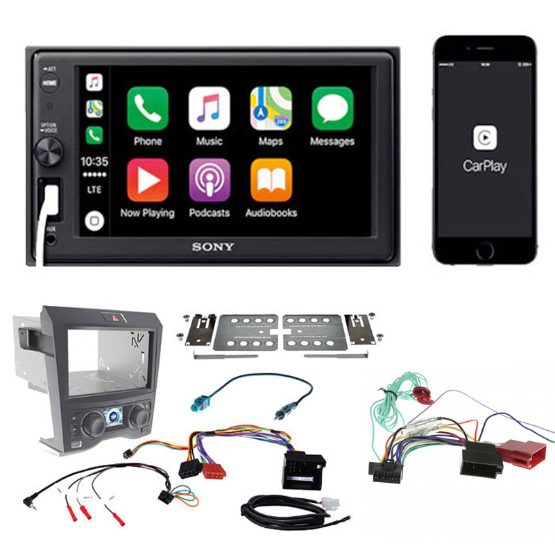Car Audio Pack To Suit Holden VE Commodore SONY 15.7 cm (6.2 inch) Apple CarPlay Media Receiver 
