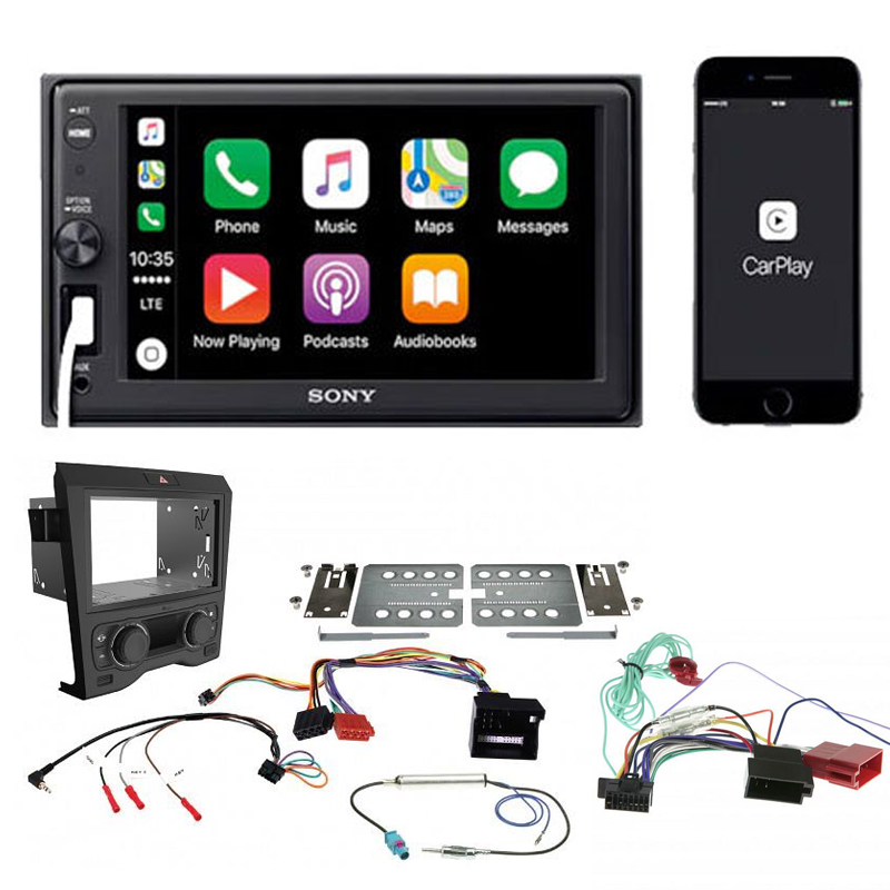 Car Audio Pack To Suit Holden VE Commodore SONY 15.7 cm (6.2 inch) Apple CarPlay Media Receiver