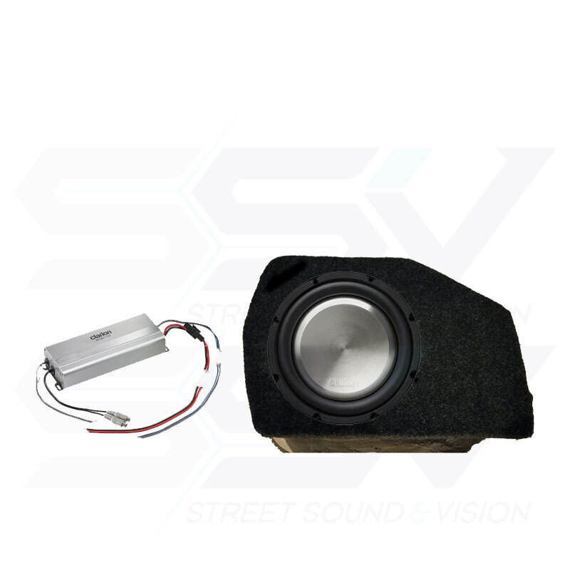 Clarion sub in box with Clarion Mono Amplifier to suit Ford Ranger & Mazda BT50 Dual Cab 2012+